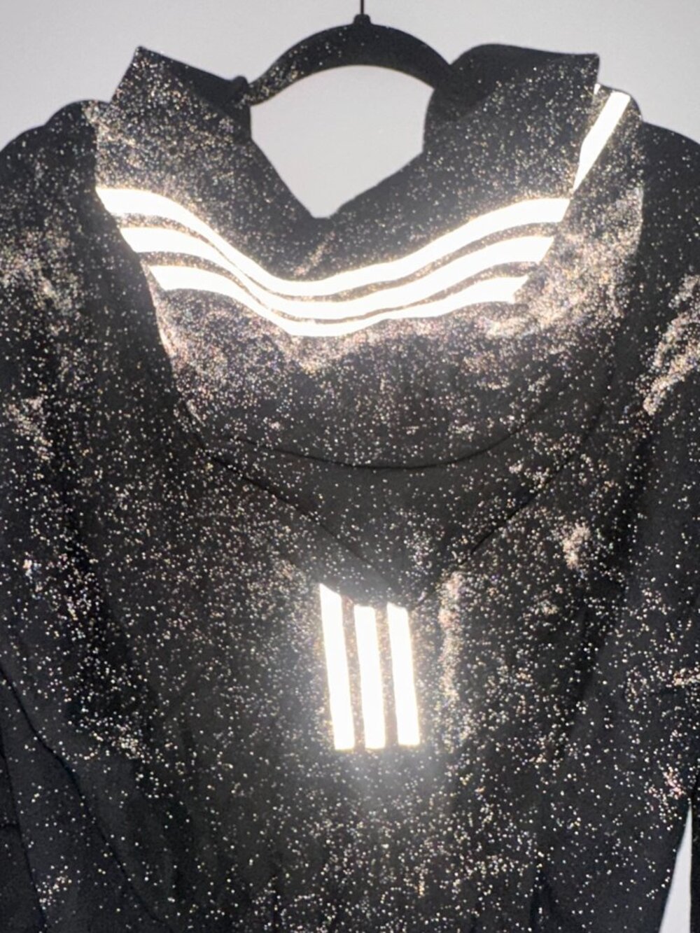 Y-3 Yohji Yamamoto Black Reflective Splatter Cocoon Shawl Sweatshirt – Size S - Picture 7 of 9